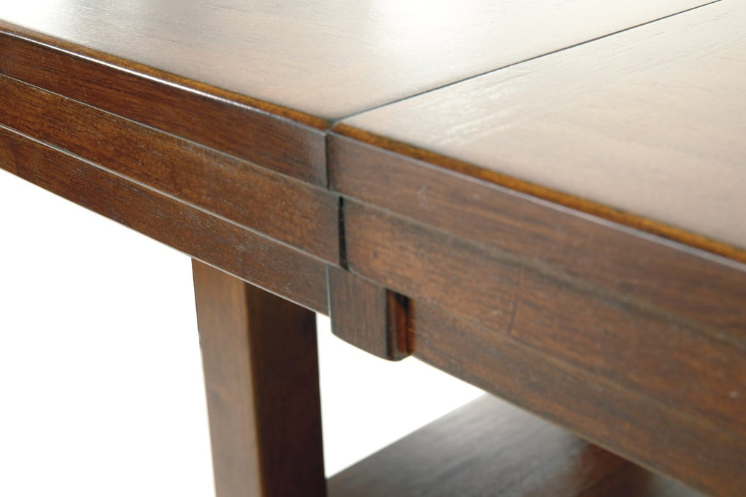 Ralene Medium Brown Counter Height Dining Extension Table - Lara Furniture