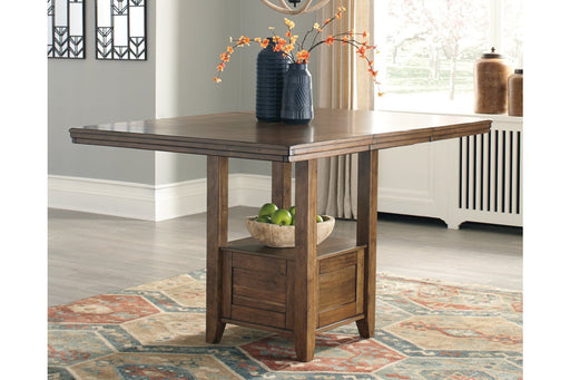 Flaybern Brown Counter Height Dining Table - Lara Furniture