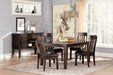 Haddigan Dark Brown Dining Room Set - Lara Furniture
