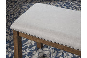 Moriville Beige Dining Bench - Lara FurnitureAccent Bench