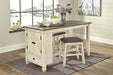 Bolanburg Antique White-Oak RECT Counter Height Set - Lara Furniture