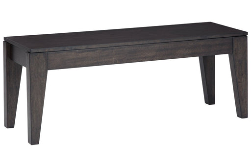 Trishcott Dark Brown Dining Storage Bench - Lara Furniture