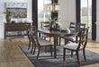Adinton Reddish Brown Dining Room Set - Lara Furniture