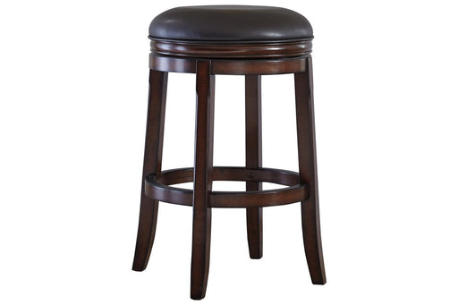 Porter Rustic Brown Bar Height Bar Stool (Set of 2) - Lara Furniture