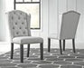 Jeanette Linen Dining Chair (Set of 2) - Lara Furniture