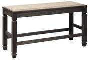 Tyler Creek Antique Black Counter Height Dining Bench - Lara FurnitureAccent Bench