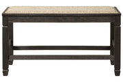 Tyler Creek Antique Black Counter Height Dining Bench - Lara FurnitureAccent Bench