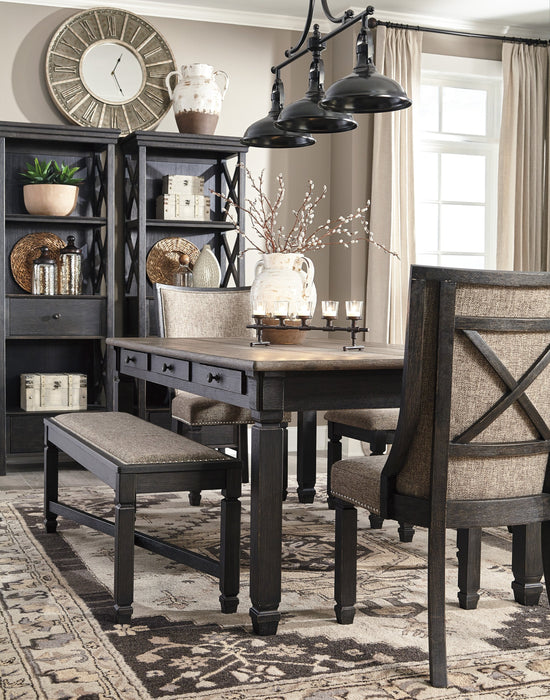 Tyler Creek Black-Gray Dining Room Set - Lara Furniture