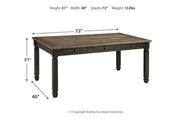 Tyler Creek Black/Gray Dining Table - Lara FurnitureDining Table