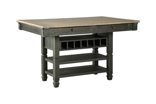 Tyler Creek Black/Gray Counter Height Dining Table - Lara Furniture