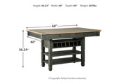 Tyler Creek Black/Gray Counter Height Dining Table - Lara FurnitureCounter Height Table