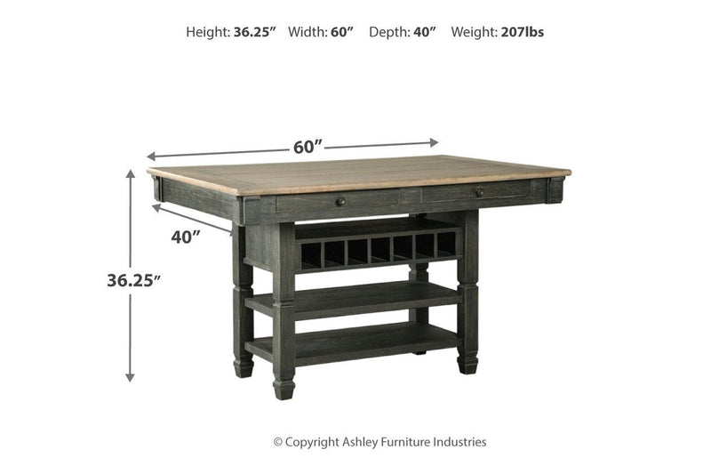 Tyler Creek Black/Gray Counter Height Dining Table - Lara FurnitureCounter Height Table