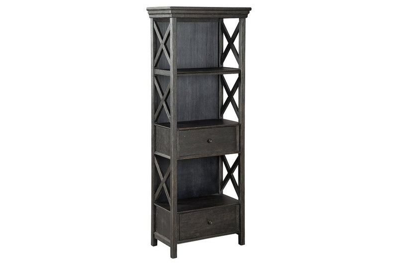 Tyler Creek Black/Gray Display Cabinet - Lara FurnitureCabinet