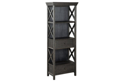 Tyler Creek Black/Gray Display Cabinet - Lara Furniture