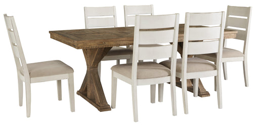 Grindleburg Light Brown Rectangular Dining Room Set - Lara Furniture