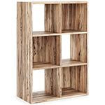 Piperton Natural Six Cube Organizer - Lara Furniture