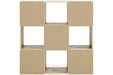 Piperton Natural Nine Cube Organizer - Lara Furniture