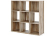 Vaibryn Brown Nine Cube Organizer - Lara Furniture