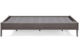 Brymont Dark Gray Queen Platform Bed - Lara Furniture