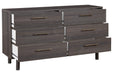 Brymont Dark Gray Dresser - Lara Furniture