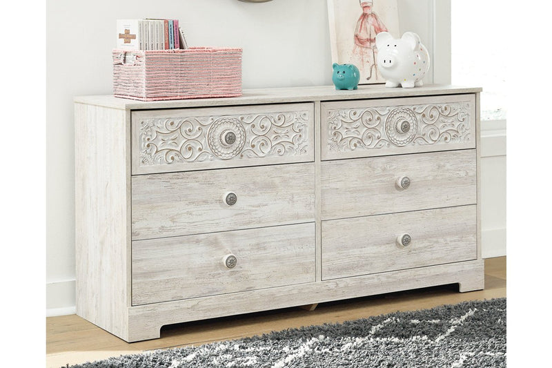 Paxberry Whitewash Dresser - EB1811-131 - Lara Furniture