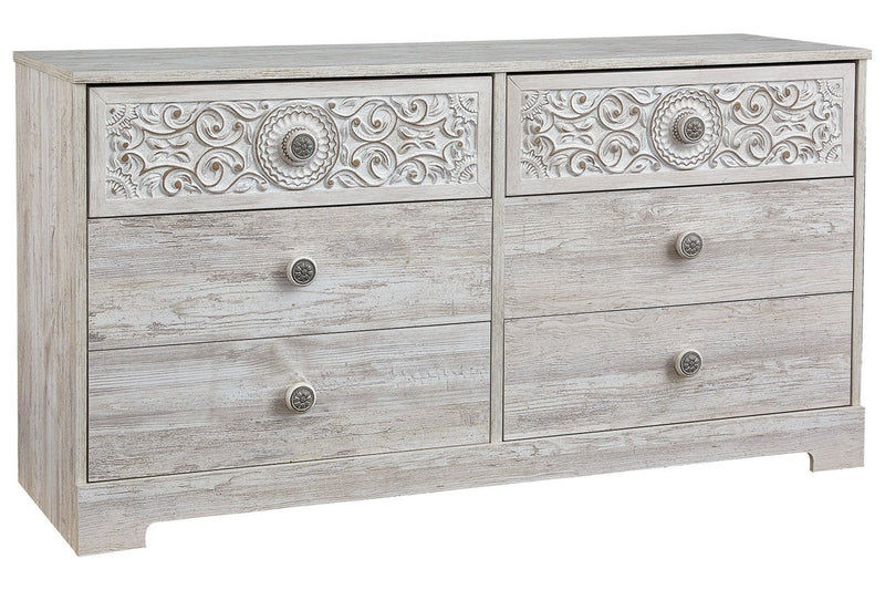 Paxberry Whitewash Dresser - EB1811-131 - Lara Furniture