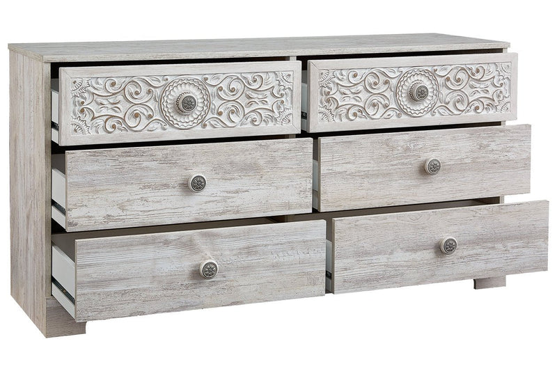 Paxberry Whitewash Dresser - EB1811-131 - Lara Furniture