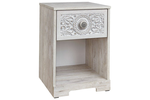 Paxberry Whitewash Nightstand - EB1811-191 - Lara Furniture