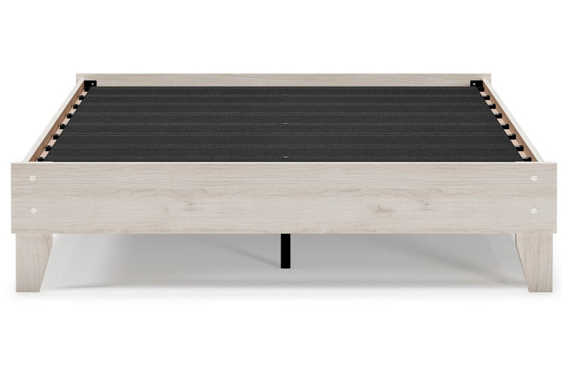Socalle Natural Queen Platform Bed - Lara FurnitureQueen Bed