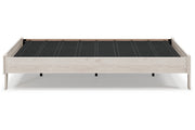 Socalle Natural Queen Platform Bed - Lara FurnitureQueen Bed