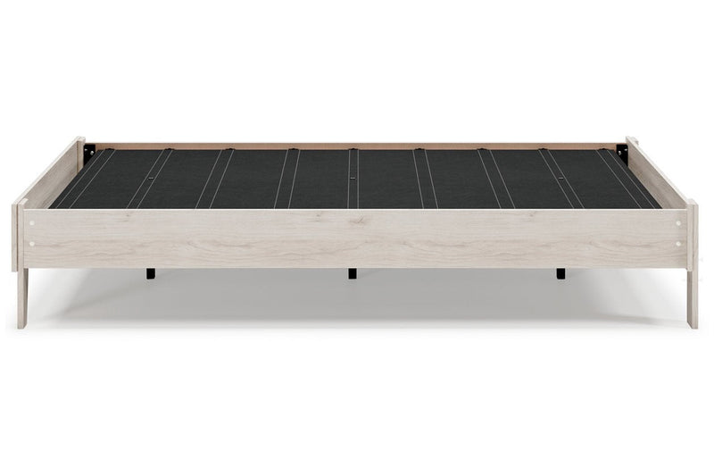 Socalle Natural Queen Platform Bed - Lara FurnitureQueen Bed