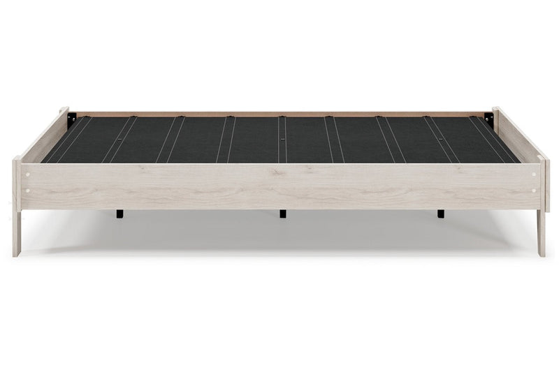 Socalle Natural Queen Platform Bed - Lara FurnitureQueen Bed
