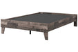 Neilsville Multi Gray Full Platform Bed - Lara Furniture