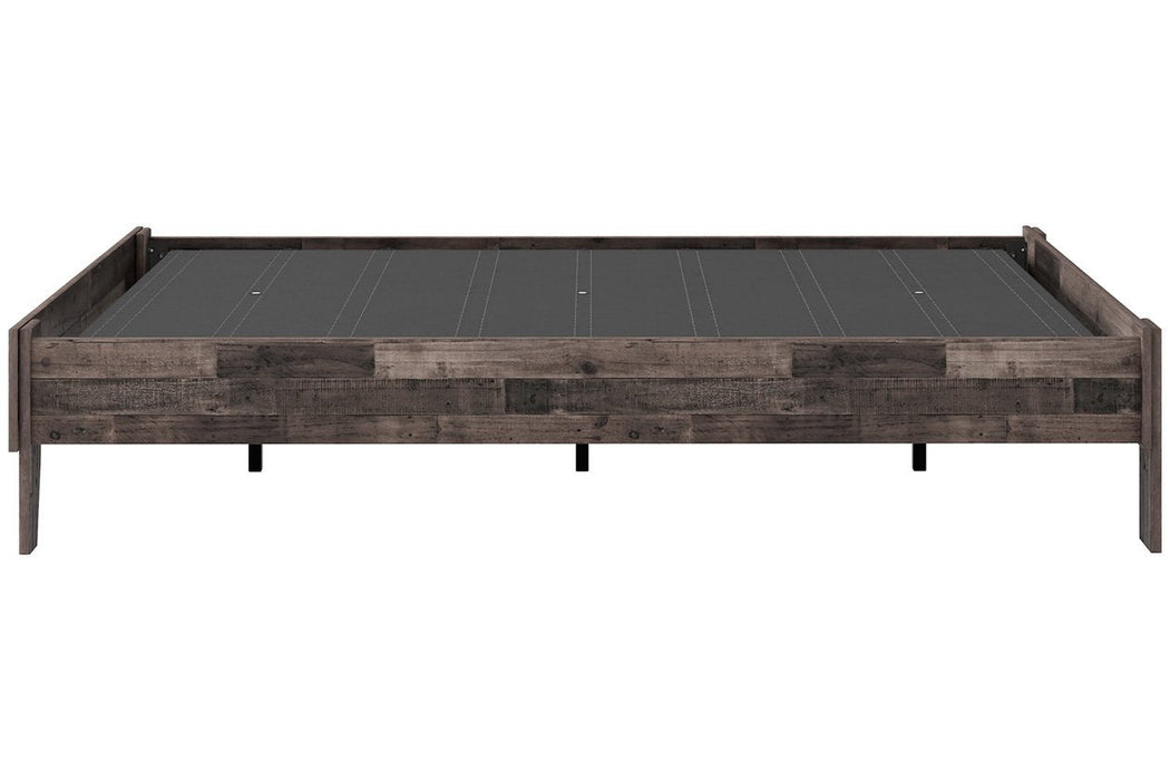Neilsville Multi Gray Full Platform Bed - Lara Furniture