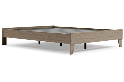 Oliah Natural Queen Platform Bed - Lara Furniture