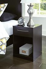 Flannia Black Nightstand - EB3392-191 - Lara Furniture