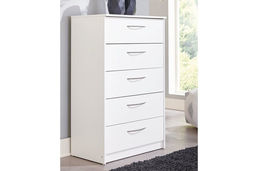 Finch White Chest of Drawers - Lara Furniture