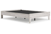 Shawburn Whitewash Full Platform Bed - Lara FurnitureFull Bed