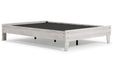 Shawburn Whitewash Full Platform Bed - Lara Furniture