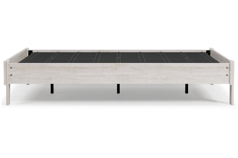 Shawburn Whitewash Full Platform Bed - Lara FurnitureFull Bed