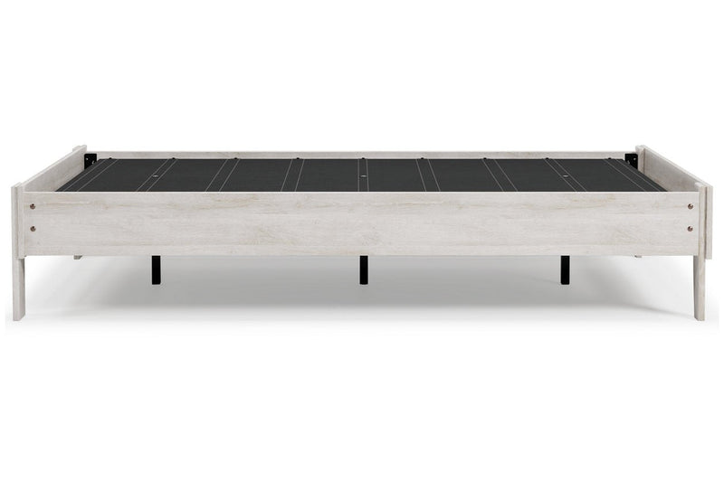 Shawburn Whitewash Full Platform Bed - Lara FurnitureFull Bed