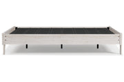Shawburn Whitewash Queen Platform Bed - Lara FurnitureQueen Bed