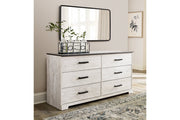 Shawburn Whitewash/Charcoal Gray Dresser - EB4121-131 - Lara Furniture