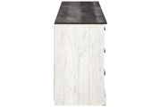 Shawburn Whitewash/Charcoal Gray Dresser - EB4121-131 - Lara Furniture