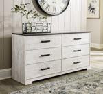 Shawburn Whitewash/Charcoal Gray Dresser - EB4121-131 - Lara Furniture