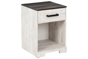 Shawburn Whitewash/Charcoal Gray Nightstand - EB4121-191 - Lara Furniture