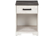 Shawburn Whitewash/Charcoal Gray Nightstand - EB4121-191 - Lara Furniture