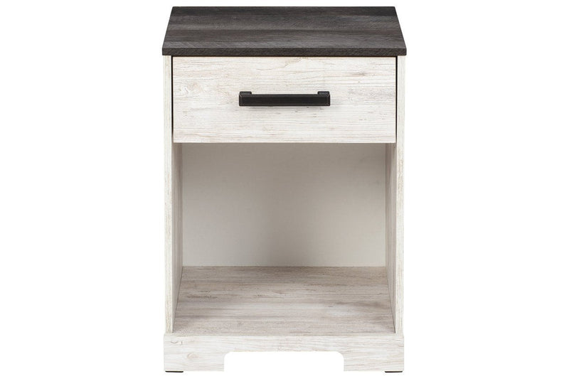 Shawburn Whitewash/Charcoal Gray Nightstand - EB4121-191 - Lara Furniture