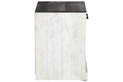 Shawburn Whitewash/Charcoal Gray Nightstand - EB4121-191 - Lara Furniture
