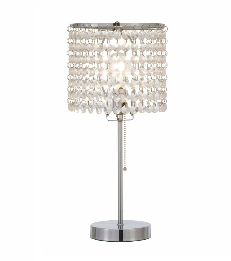 Chandelier Chrome 19" Table Lamp - 6213T-CH-1 - Lara Furniture